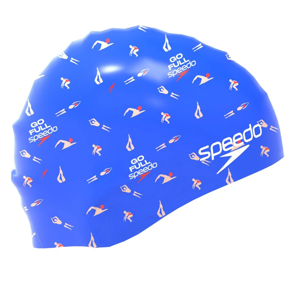 Speedo Printed Silicone Swim Cap
